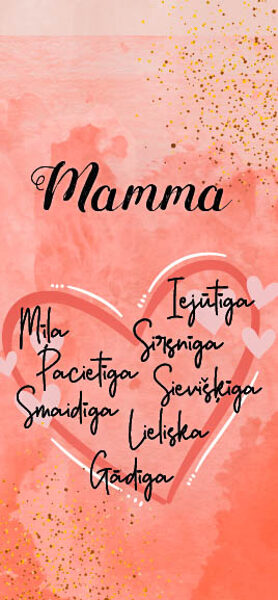 Šokokartiņa "Mamma"