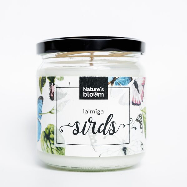 Svece "Laimīga sirds"