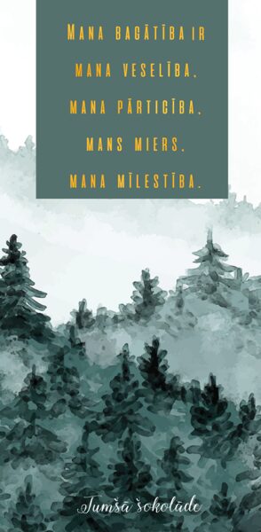 Tumšā šokolāde '' Mana bagātība ir... ''